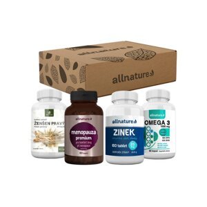 Allnature vitamínový balíček pre deduška a babičku darčekový balíček 4 produktov