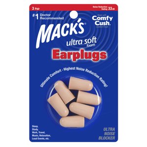 Mack's Ultra Soft Ultra mäkké štuple do uší Veľkosť balenia: 3 páry Ultra mäkké štuple do uší