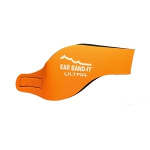 Ear Band-It® Ultra Oranžová Čelenka na plávanie Veľkosť čelenky: Stredná (4 - 9 rokov) Čelenka na plávanie