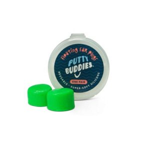 Putty Buddies - 1 pár Plávajúce silikónové štuple do uší Farba: Zelená Plávajúce silikónové štuple do uší