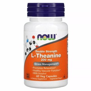 Now Foods L-Theanín 200 mg 60 kapsúl