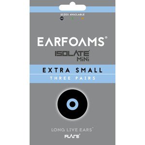 Earfoams® Isolate MiNi náhradné vankúšiky - 3 Páry Veľkosť: XS
