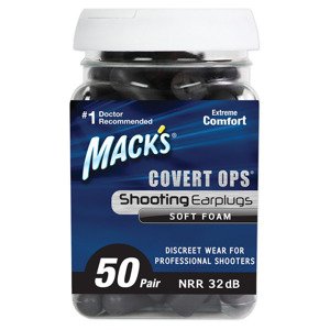 Mack 's Blackout® Veľkosť balenia: 50 párov Čierne štuple do uší