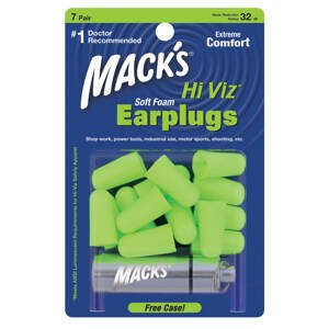 Mack's Hi Viz Veľkosť balenia: 7 párov Vysoko viditeľné štuple do uší