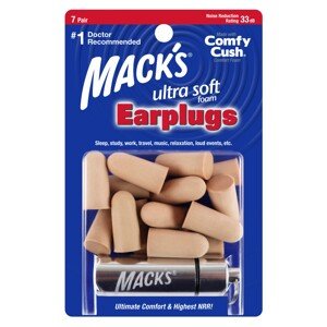 Mack's Ultra Soft Ultra mäkké štuple do uší Veľkosť balenia: 7 párov Ultra mäkké štuple do uší