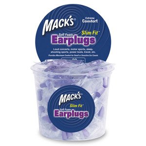Mack's Slim Fit™ Veľkosť balenia: 100 párov Štíhle štuple do uší