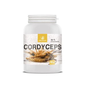 Allnature Cordyceps kapsuly 100 cps Výživový doplnok