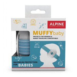 Alpine Muffy Baby Detské izolačné slúchadlá Farba: Modrá Detské izolačné slúchadlá