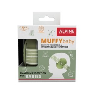 Alpine Muffy Baby Detské izolačné slúchadlá Farba: Olivová Detské izolačné slúchadlá