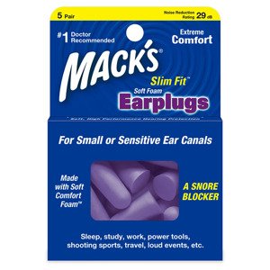 Mack's Slim Fit™ Veľkosť balenia: 5 párov Štíhle štuple do uší