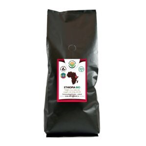 Káva - Ethiopia BIO Obsah: 1000g zrnková káva