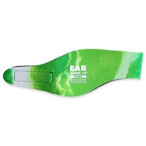 Ear Band-It® Ultra batikovaná Zelená Veľkosť čelenky: Velká (10 - 99 rokov) Čelenka na plávanie