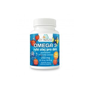 Dr. Natural Omega 3 rybí olej pre deti 250mg - 60 tabliet Doplnok stravy