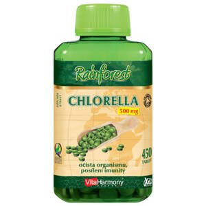 Rainforest XXL Chlorella 500 mg - 450 tbl. Výživový doplnok