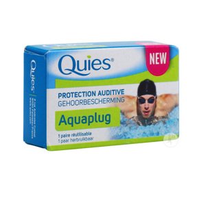 Quies Aquaplug - 1 pár Silikónové štuple do vody Silikónové štuple do vody