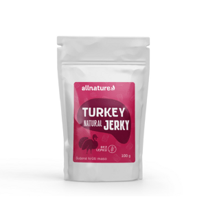 Allnature Turkey Natural jerky - sušené morčacie mäso 100g