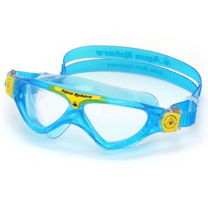 Aquaphere Vista Junior - detské plavecké okuliare Farba: Transparentná / žltá / tyrkysová