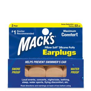 Mack's Snoozers® Veľkosť balenia: 2 páry Silikónové štuple do uší