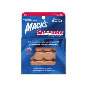 Mack's Snoozers® Veľkosť balenia: 6 párov Silikónové štuple do uší