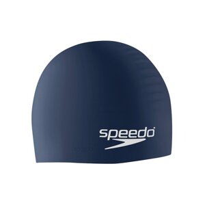 Speedo Plain flat - silikónová plavecká čiapka Farba: Tmavo modrá