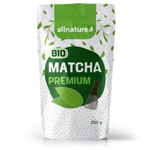 Allnature Matcha Tea Premium BIO 250 g Výživový doplnok