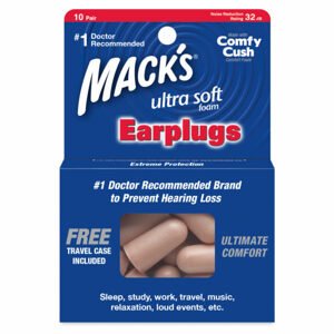 Mack's Ultra Soft Ultra mäkké štuple do uší Veľkosť balenia: 10 párov Ultra mäkké štuple do uší