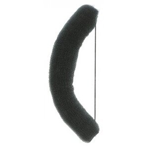 Výplň do vlasov banán s gumičkou, 18 cm čierny