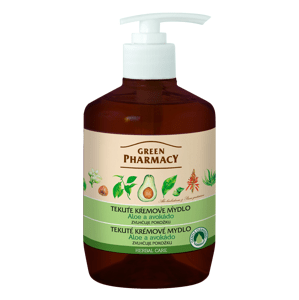 Green Pharmacy Aloe a Avokádo - tekuté krémové mydlo zvlhčujúce pokožku, 460 ml