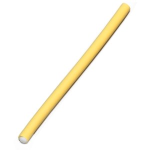 Papiloty - flexibilné penové natáčky na vlasy 8021 - 18 cm, hrúbka 10 mm, 12 ks/bal - žlté