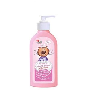 (EXP:01.01.23) Pink Elephant Mačička Hanička - krémové tekuté mydlo pre dievčatká, 250ml