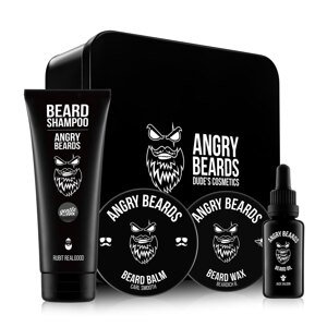 Angry Beards Traveller Sada 3013 - veľká sada na bradu a fúzy v plechovej krabičke