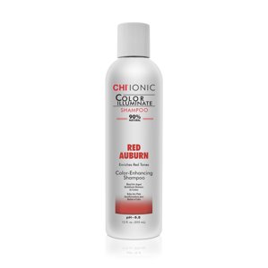 CHI Ionic Color Illuminate Shampoo Red Auburn - čistiaci šampón s červenými pigmentami, 355 ml