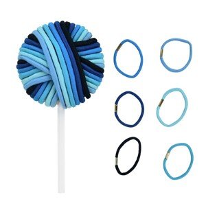 KIEPE Hair Tie Lollipops - gumičky do vlasov v tvare lízanky modré, 24 ks