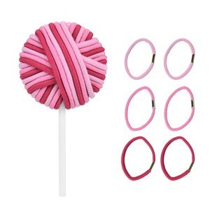 KIEPE Hair Tie Lollipops - gumičky do vlasov v tvare lízanky ružové, 24 ks