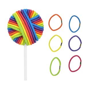 KIEPE Hair Tie Lollipops - gumičky do vlasov v tvare lízanky mix, 24 ks