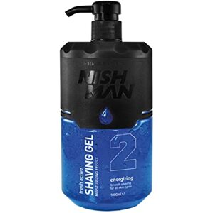 Nishman Shaving Gel - modrý gél na holenie, 02 Energizing - 1000 ml