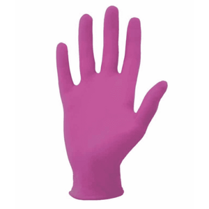 Style Grenadine Nitrile Gloves Powder Free - jednorázové nitrilové rukavice bezpúdrové ružové, 100 ks, M - Medium