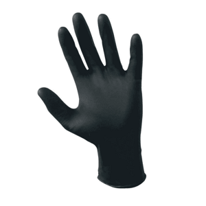 PuraComfort Black Nitrile Gloves Powderfree - čierne bezpúdrové nitrilové rukavice, 100 ks , Large