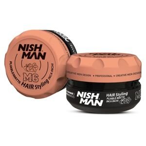 Nishman M6 Pliable Matte Inca Inchi Wax - matný vosk na vlasy s extraktom inca inchi, 100 ml