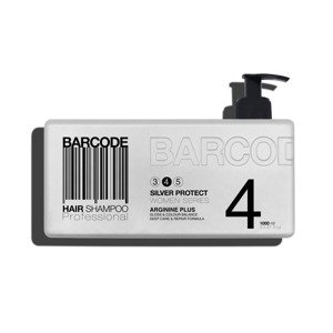 Barcode Hair Shampoo Silver Protect (4) - šampón na neutralizáciu žltého odlesku, 1000 ml