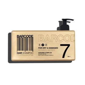 Barcode Shampoo Dry & Damaged (7) - šampón pre suché a poškodené vlasy, 1000 ml