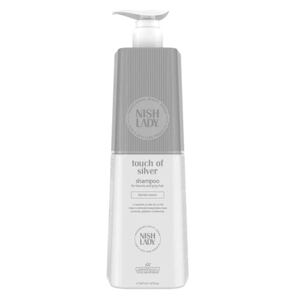 NishLady Touch of Silver Shampoo - šampón s fialovými pigmentami proti žltému nádychu 947 ml