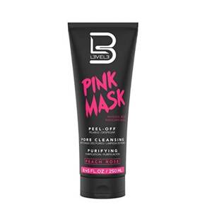 L3VEL3 Peel Off Mask - zlupovacia čistiaca maska na tvár, 250 ml Peach Rosé - ružová