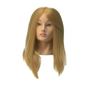 Cvičná hlava Jessica , syntetické vlasy 40-50 cm, blond
