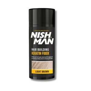 Nishman Hair Building Keratin ﻿Fiber - keratínové vlasové vlákna, 21 g LIGHT BROWN - SVETLO HNEDÁ