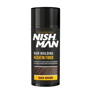 Nishman Hair Building Keratin ﻿Fiber - keratínové vlasové vlákna, 21 g DARK BROWN - TMAVO HNEDÁ