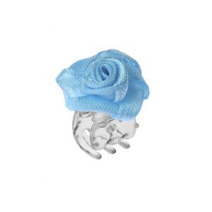 Ozdobný štipec do vlasov, s ružičkou Malý modrý, 1 ks
