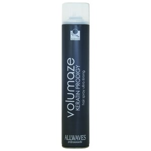 Allwaves Volumaze Keratin Prodigy Hair Spray Ultra Strong - objemový lak na vlasy s keratínom, 750 ml