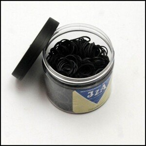 Mini gumičky na afro čierne, 500 ks