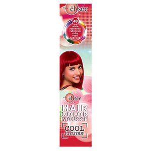 Elysée Color Mousse - farebné penové tužidlá na vlasy 48 rubínový odtieň